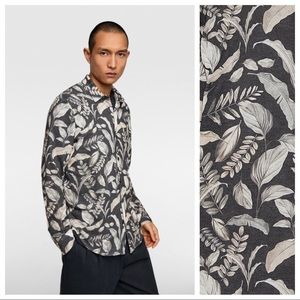 NWT. Zara Man Floral Print Shirt. Size XL.